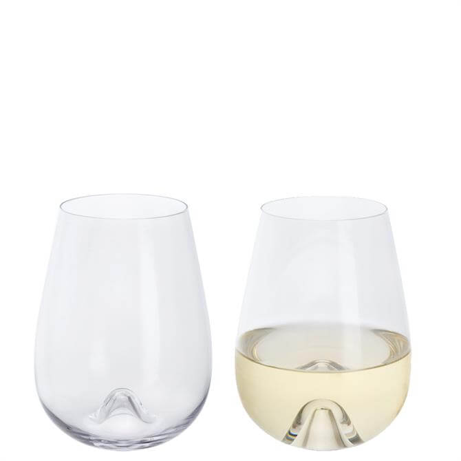 Dartington Wine And Bar Stemless White Wine Glasses Set Of 2 Jarrold